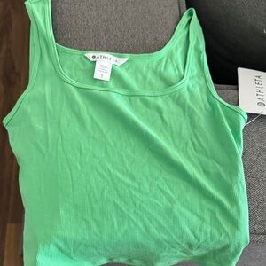 Athleta Mint Green Ribbed Tank Top